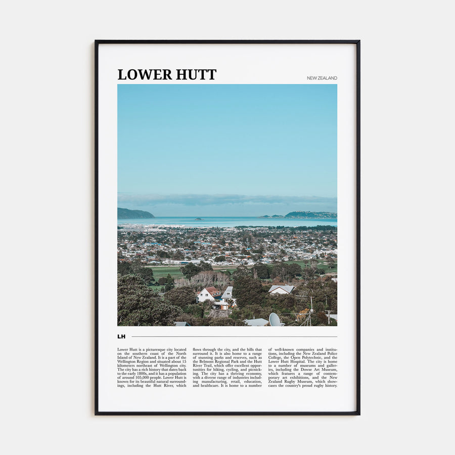 Lower Hutt Travel Color Poster