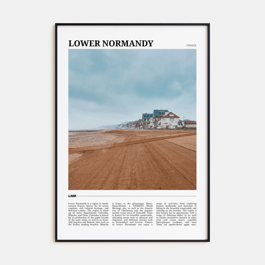 Lower Normandy Travel Color Poster