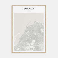Luanda Map Portrait Poster