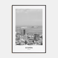 Luanda Portrait B&W Poster