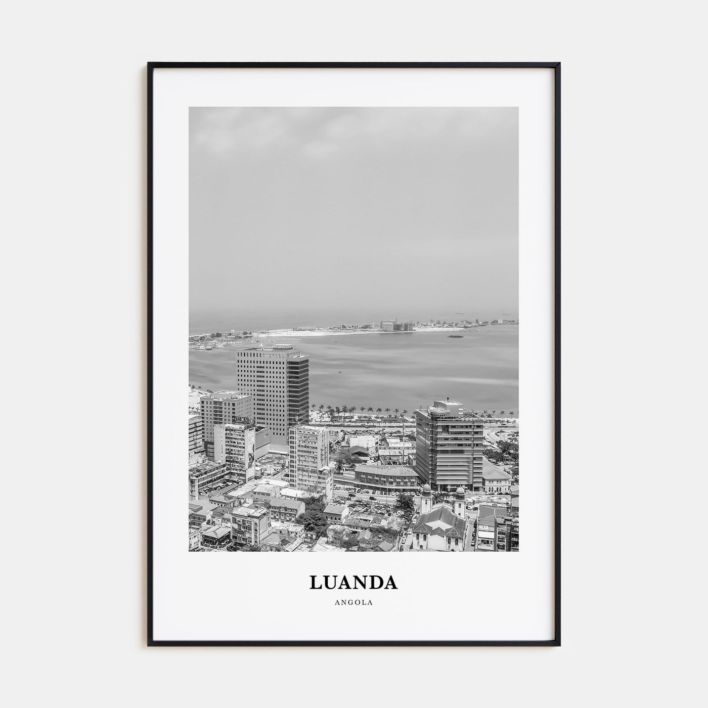 Luanda Portrait B&W Poster