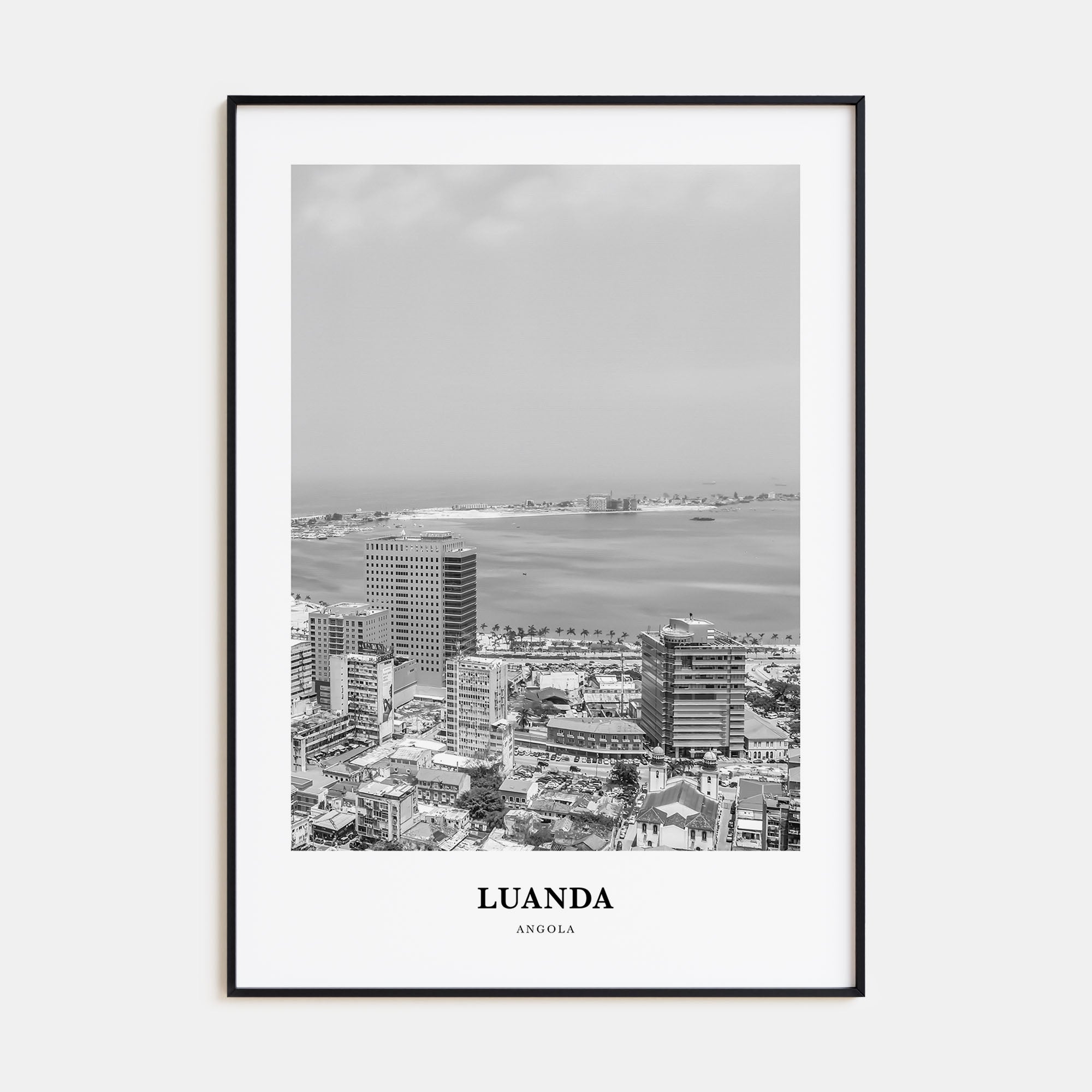 Luanda Portrait B&W Poster