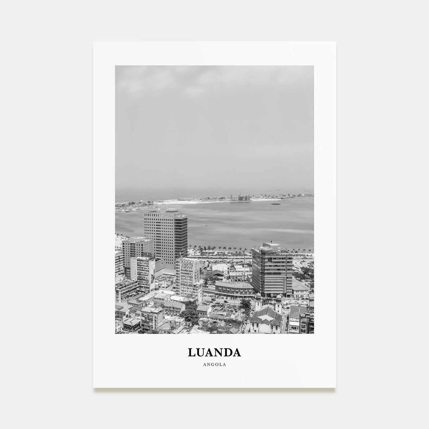 Luanda Portrait B&W Poster