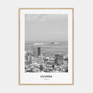 Luanda Portrait B&W Poster
