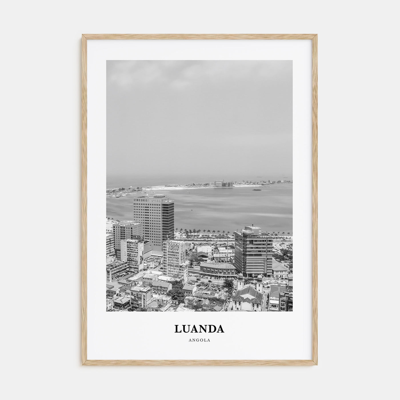 Luanda Portrait B&W Poster