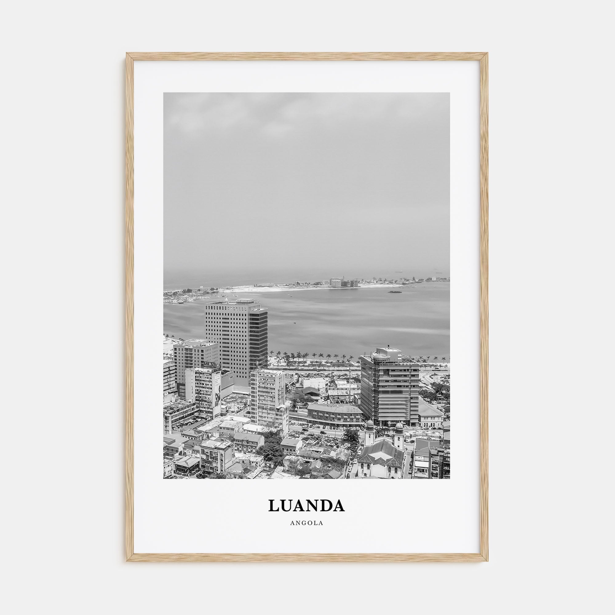 Luanda Portrait B&W Poster