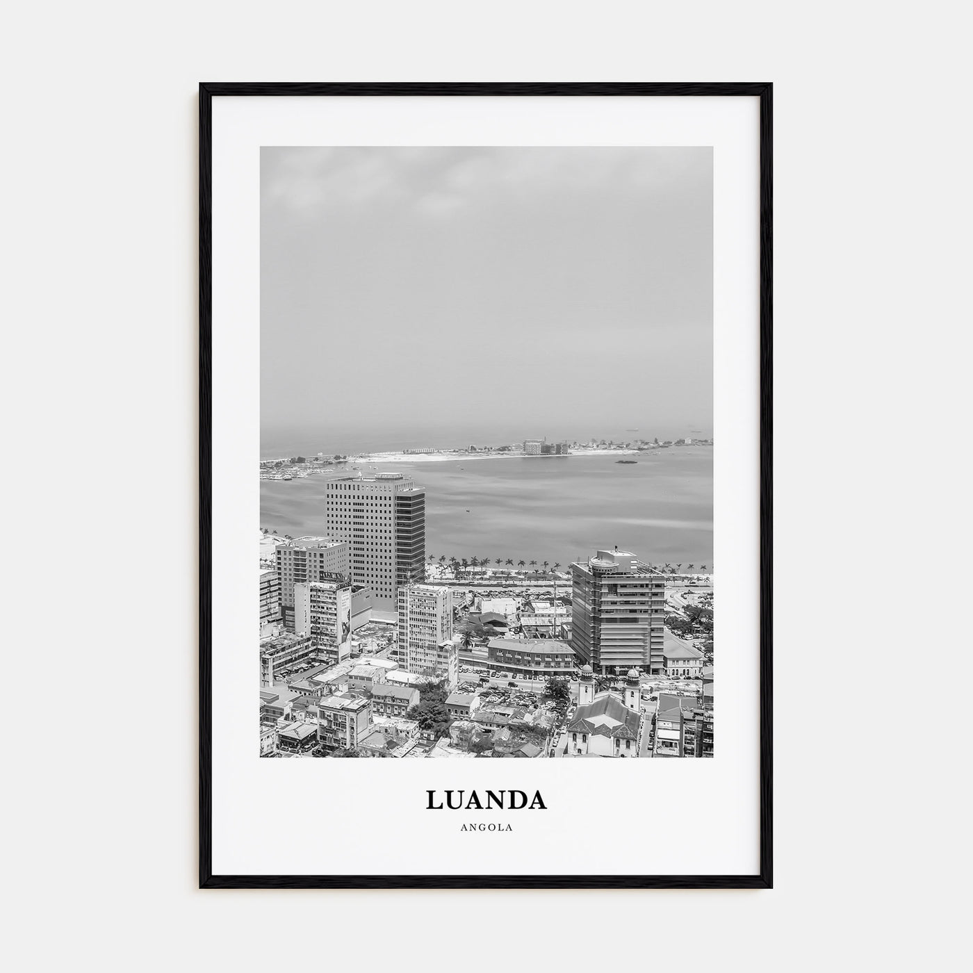 Luanda Portrait B&W Poster