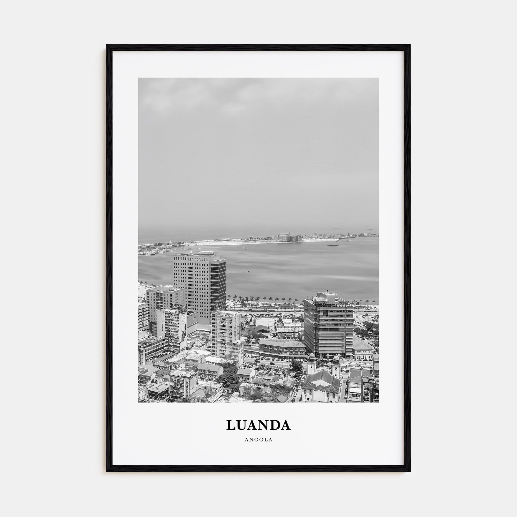 Luanda Portrait B&W Poster