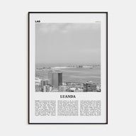 Luanda Travel B&W Poster
