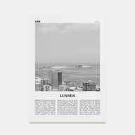 Luanda Travel B&W Poster