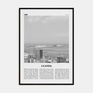 Luanda Travel B&W Poster