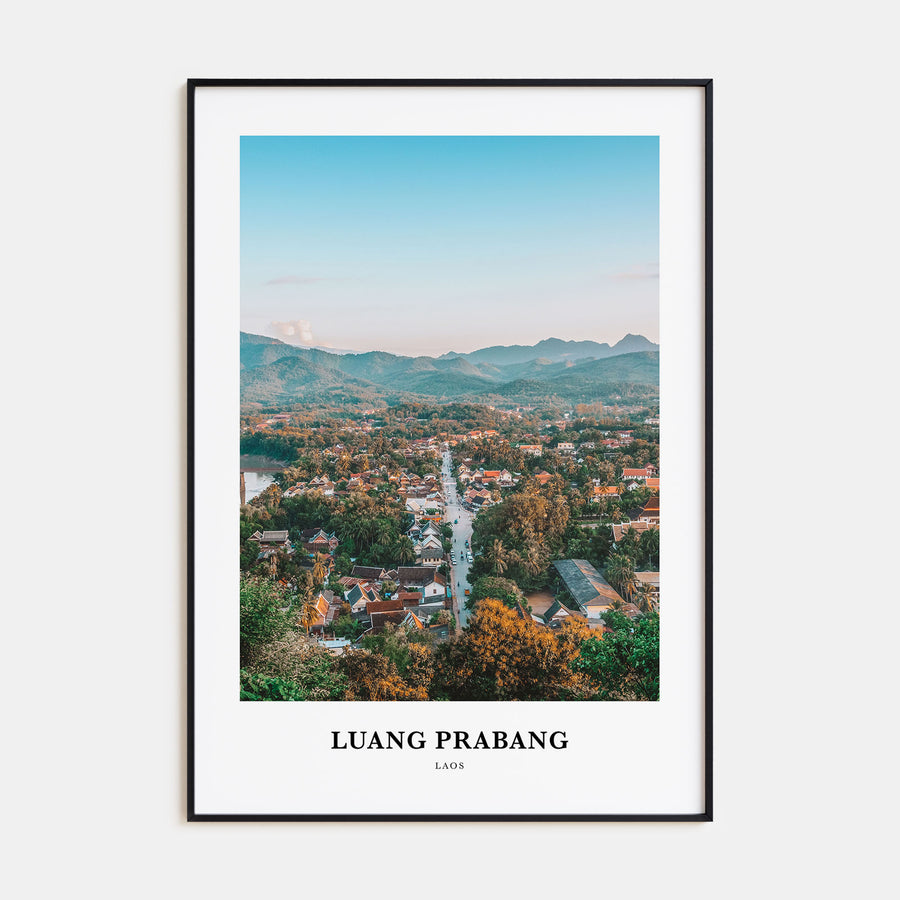 Luang Prabang Portrait Color Poster
