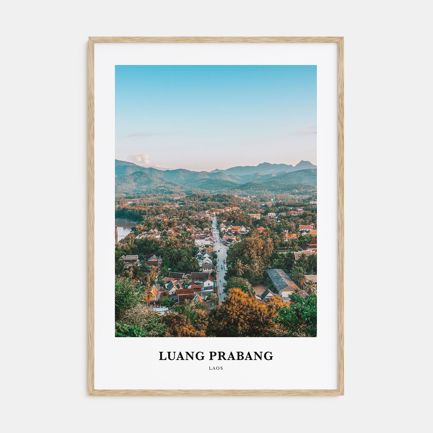 Luang Prabang Portrait Color Poster