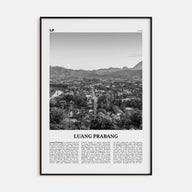 Luang Prabang Travel B&W Poster