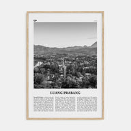 Luang Prabang Travel B&W Poster