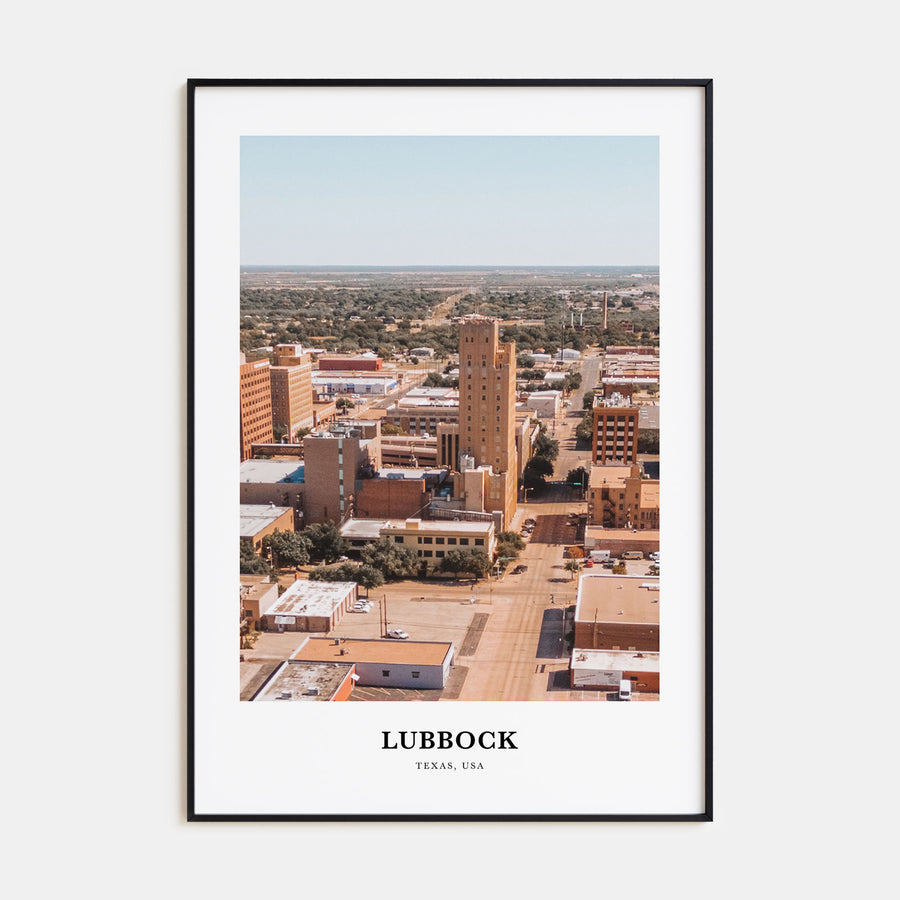 Lubbock Portrait Color Poster