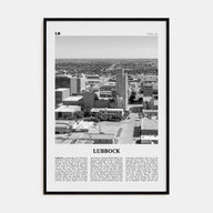 Lubbock Travel B&W Poster