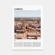Lubbock Travel Color Poster
