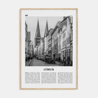 Lübeck Travel B&W Poster