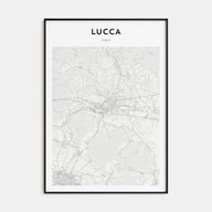 Lucca Map Portrait Poster