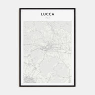 Lucca Map Portrait Poster