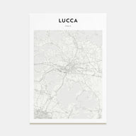 Lucca Map Portrait Poster