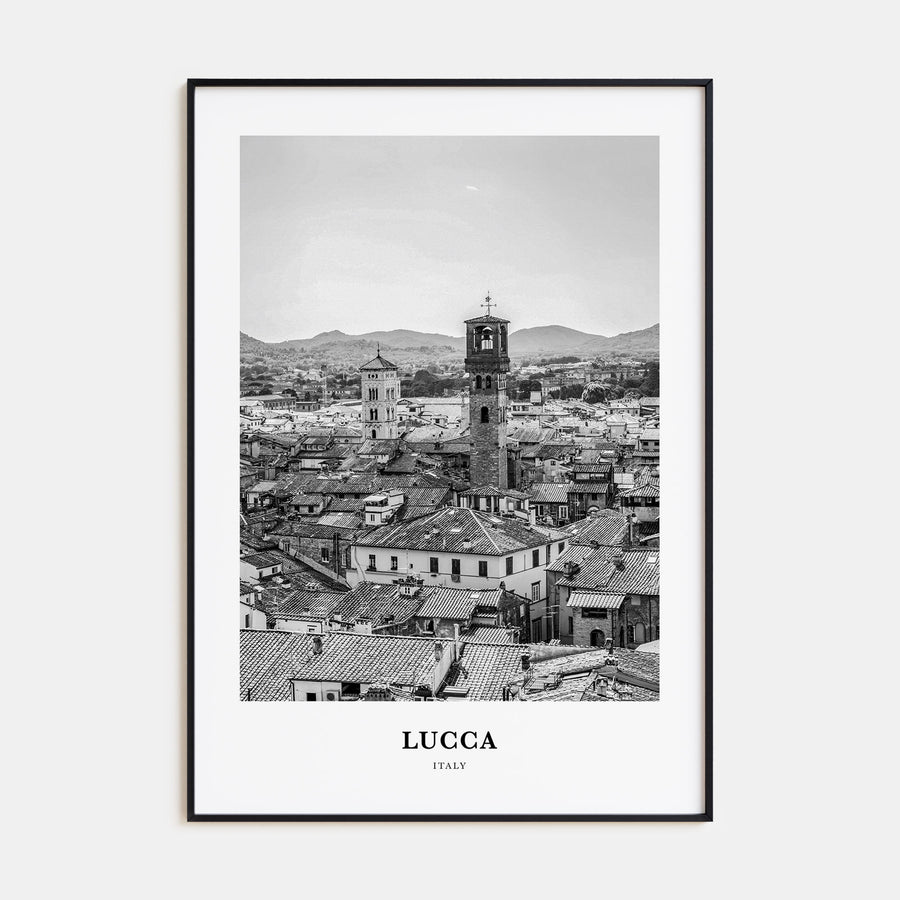 Lucca Portrait B&W Poster