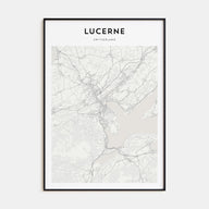 Lucerne Map Portrait Poster
