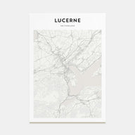 Lucerne Map Portrait Poster
