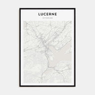 Lucerne Map Portrait Poster