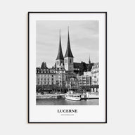Lucerne Portrait B&W Poster