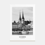 Lucerne Portrait B&W Poster