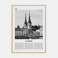 Lucerne Travel B&W Poster