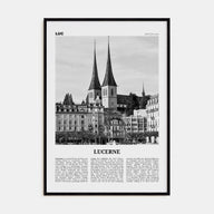 Lucerne Travel B&W Poster