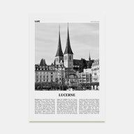 Lucerne Travel B&W Poster