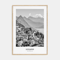 Lugano Portrait B&W Poster