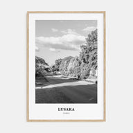 Lusaka Portrait B&W Poster