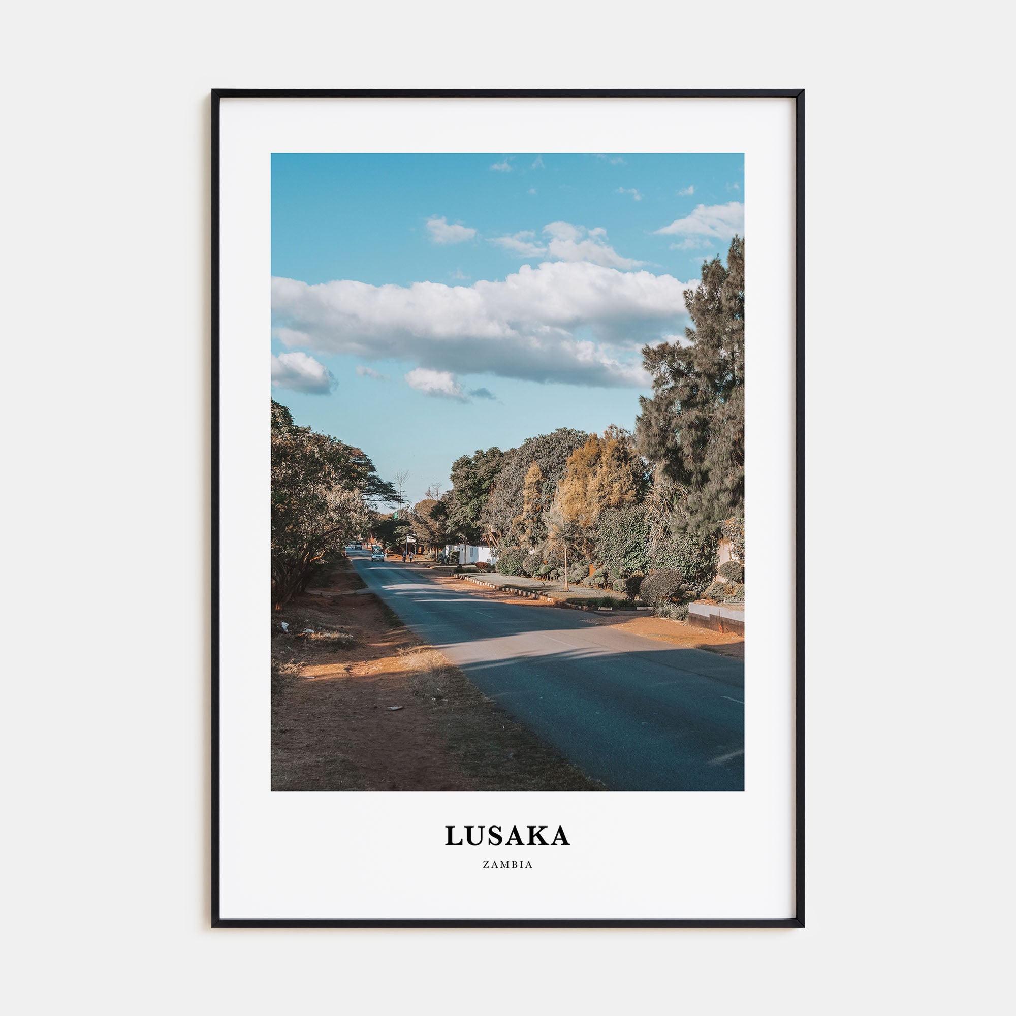 Lusaka Portrait Color Poster