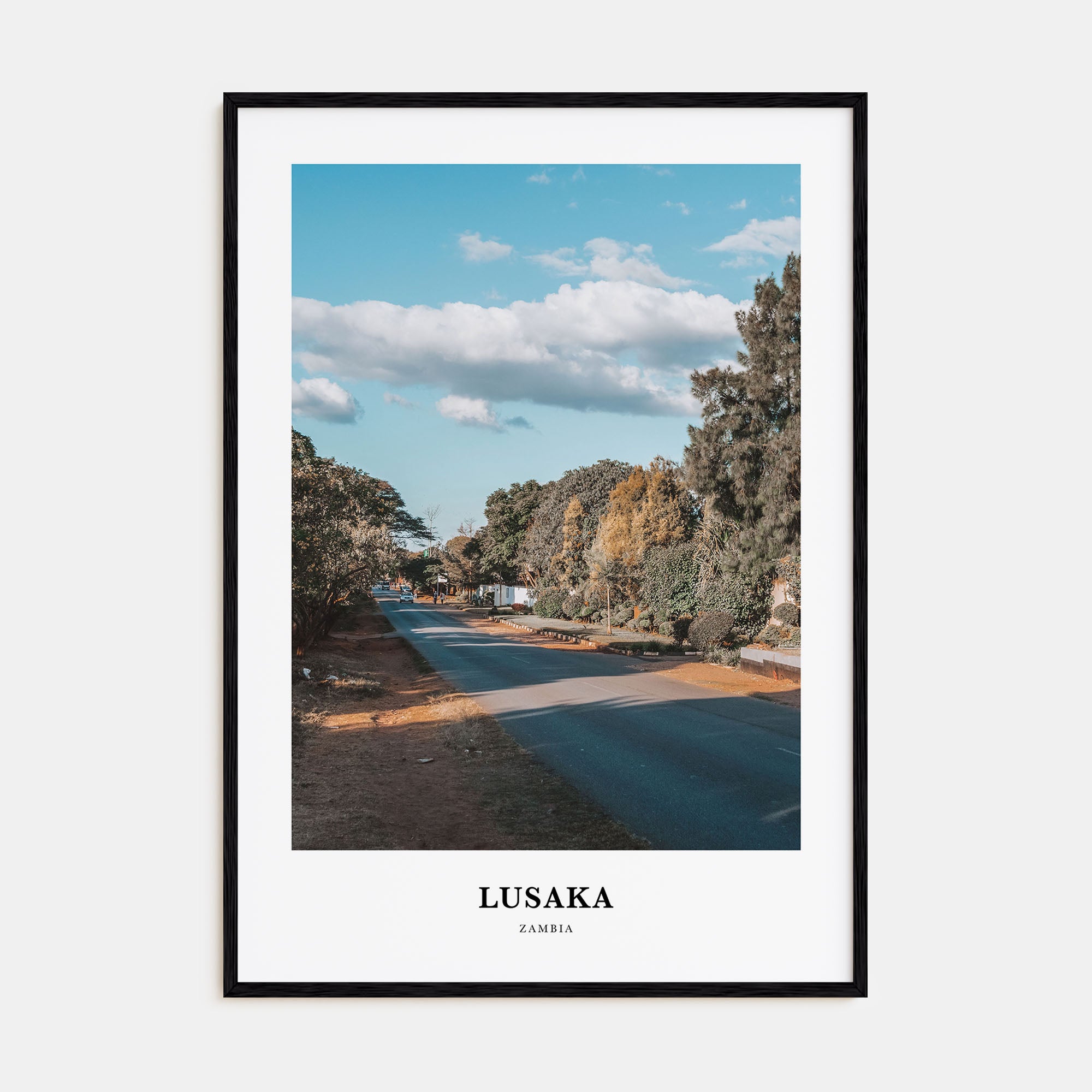 Lusaka Portrait Color Poster