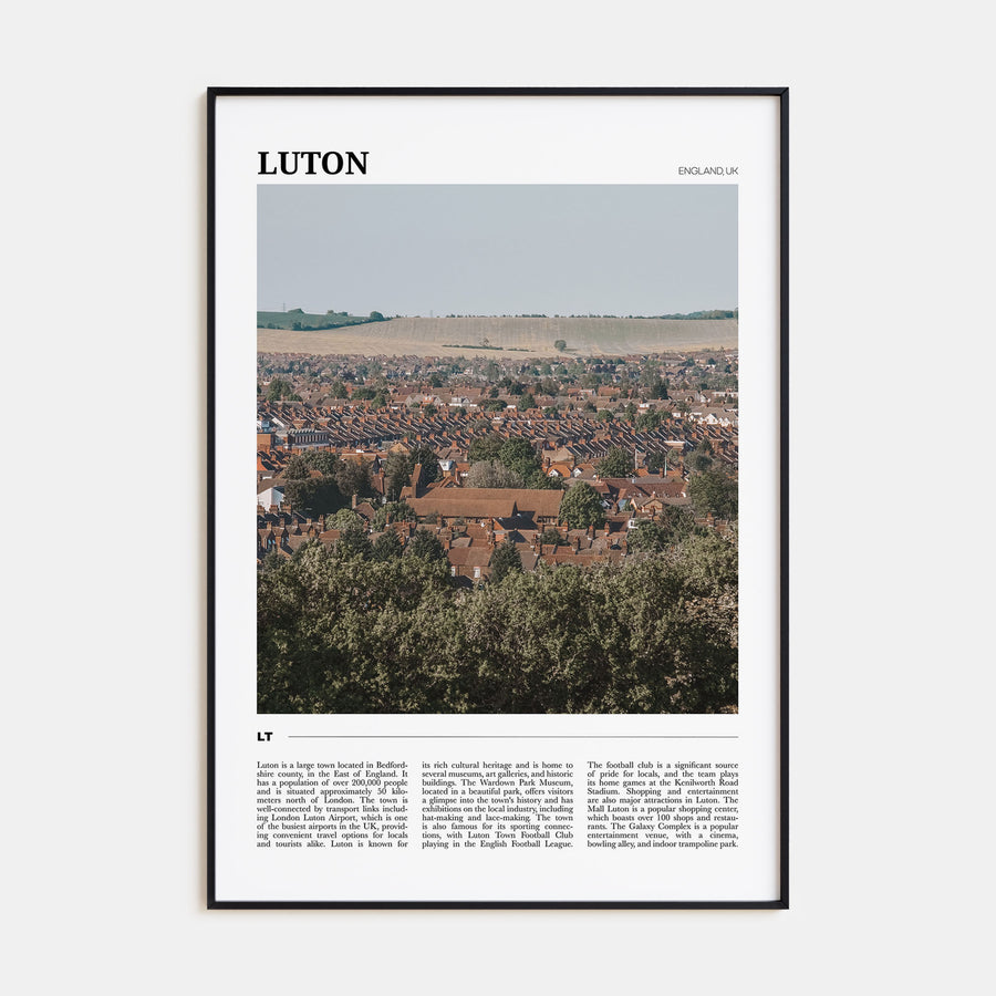 Luton Travel Color Poster