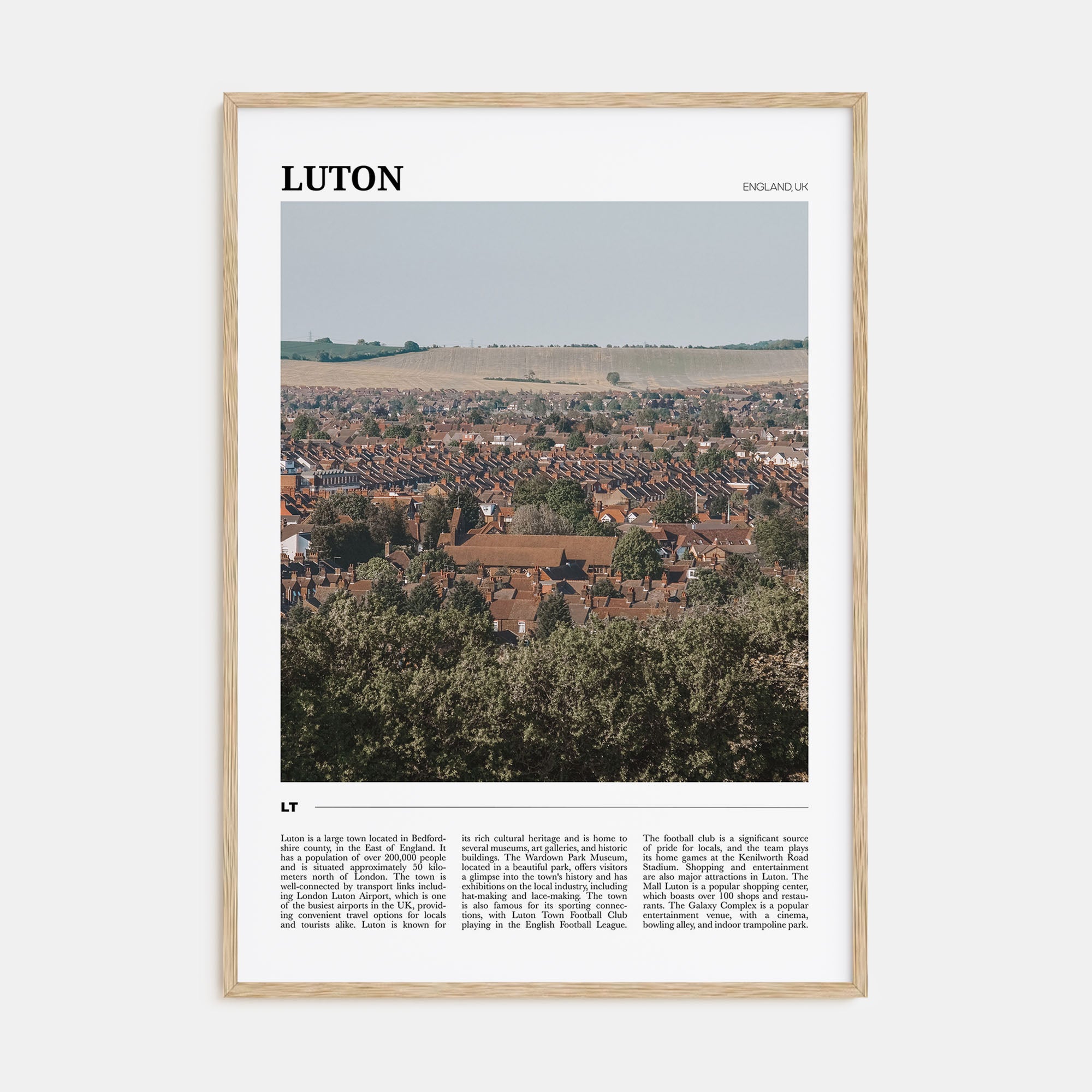 Luton Travel Color Poster