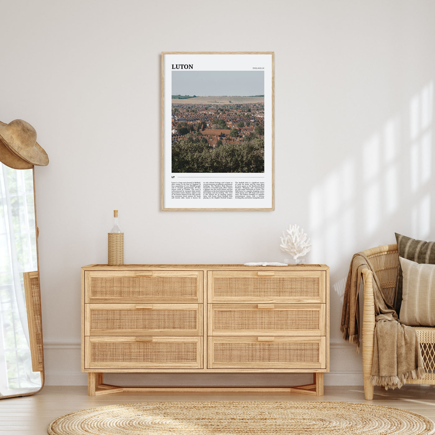 Luton Travel Color Poster