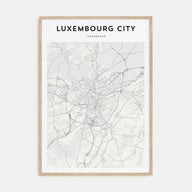 Luxembourg City Map Portrait Poster