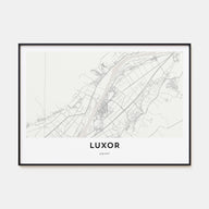 Luxor Map Landscape Poster