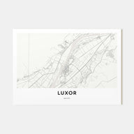 Luxor Map Landscape Poster
