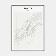 Luxor Map Portrait Poster