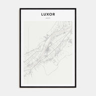Luxor Map Portrait Poster