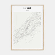 Luxor Map Portrait Poster