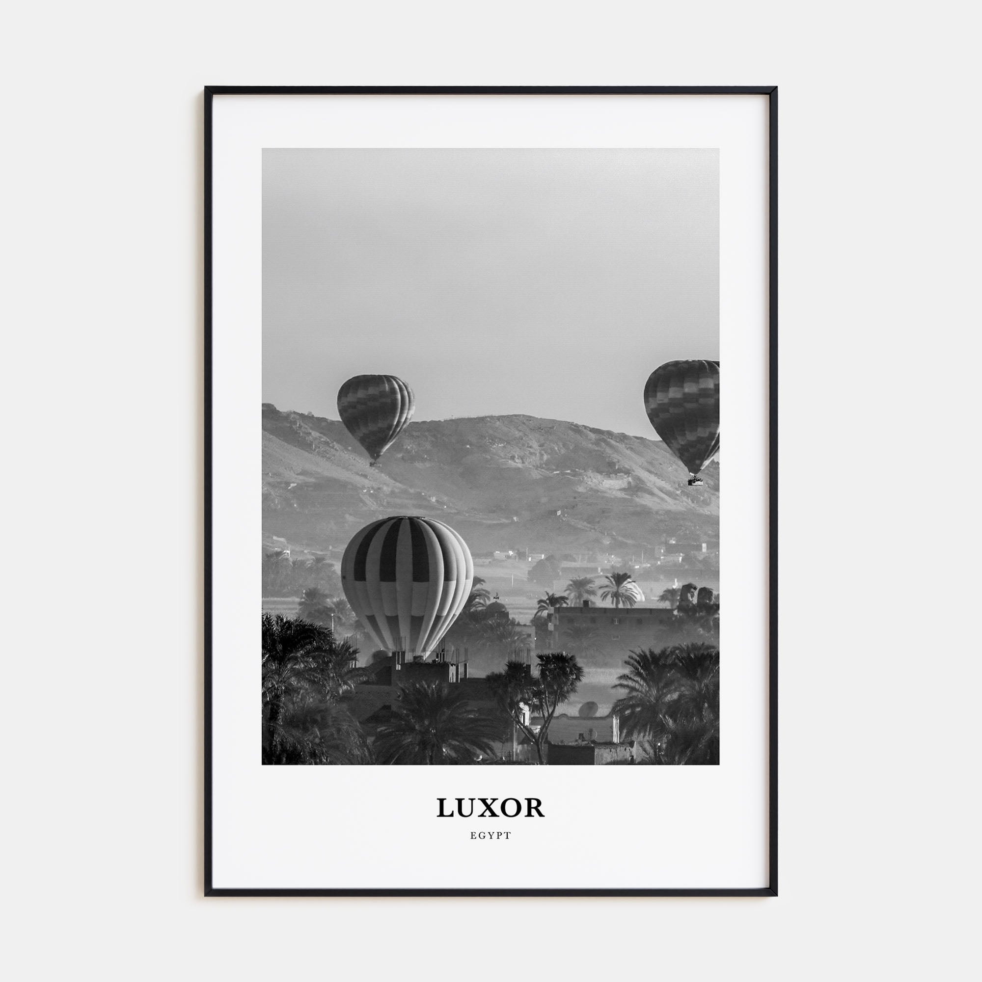 Luxor Portrait B&W Poster