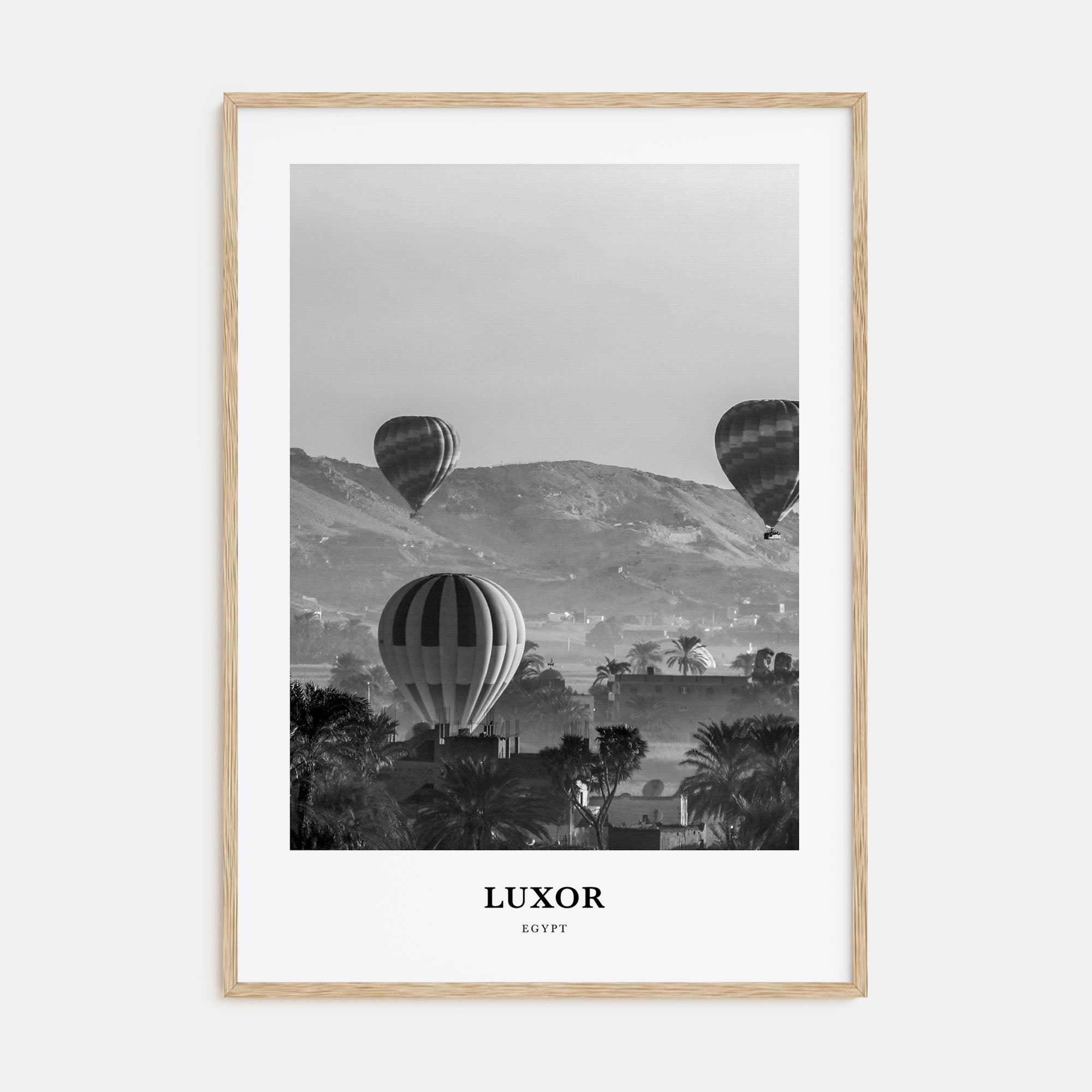 Luxor Portrait B&W Poster
